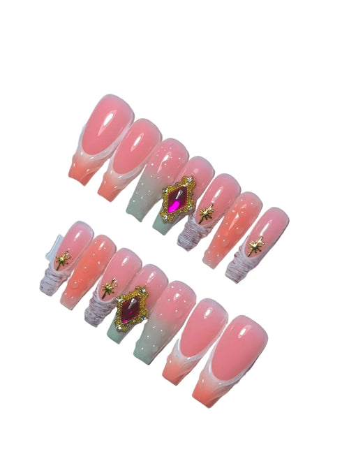 Ballerina Long Luxury Press On Nails